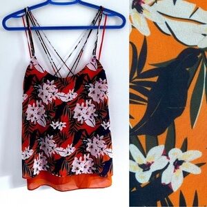 Twik Simons Floral Tank Top Size Small Lightweight Summer Cami
